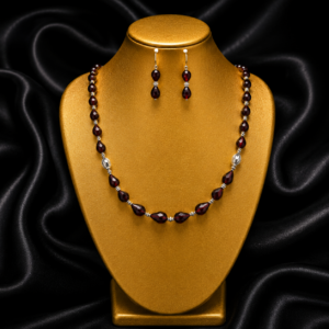 Pear Cut Quartz Necklace 925 Silver