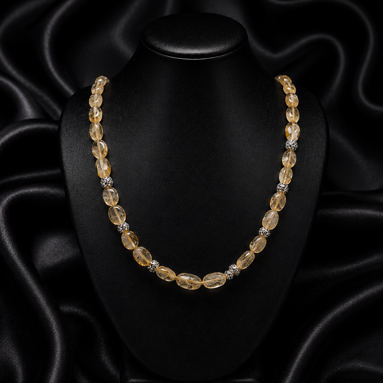 Citrine Supremo Necklace 925 Silver