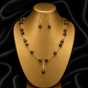 Tiger's Eye Necklace 925 Silver