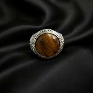 Tiger's Eye Majestic Ring 925 Silver