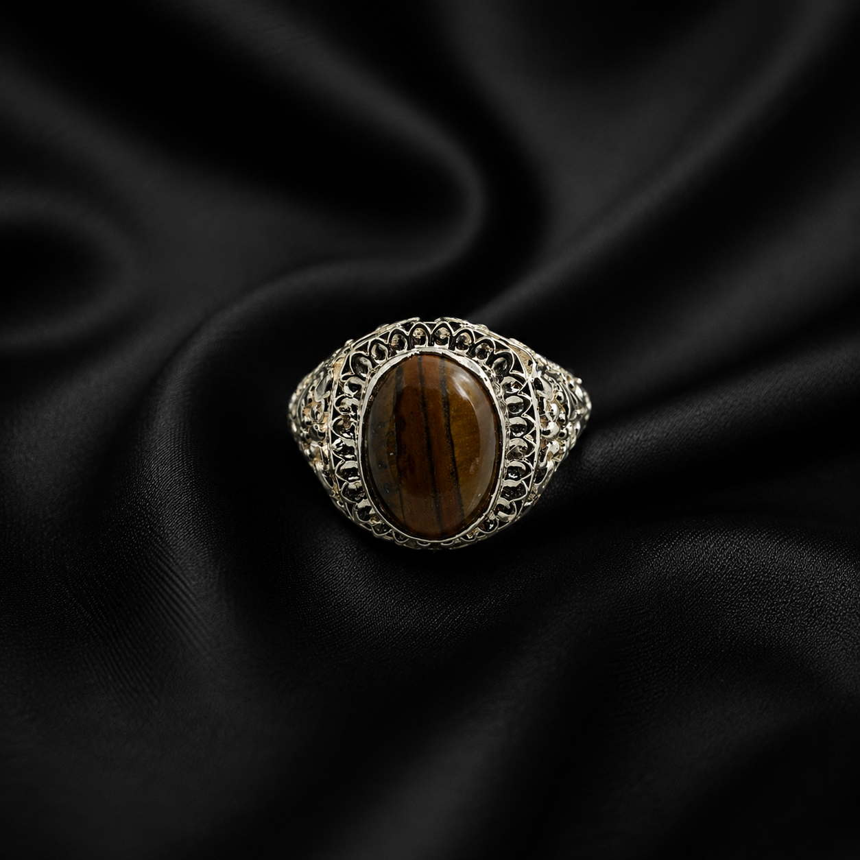 Tiger's Eye Ring 825 Silver