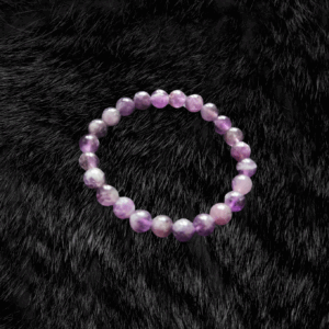 Serene Spirit: Amethyst Bead Bracelet