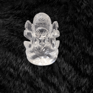 Divine Clarity – Clear Quartz Lord Ganesha Idol for Wisdom & Prosperity