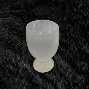 Elegant Selenite Wine Glass – A Radiant Home Décor Piece