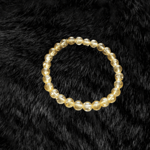 Golden Radiance: Citrine Bead Bracelet