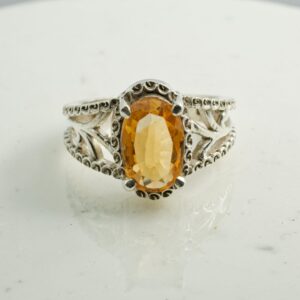 Golden Citrine Allura Ring