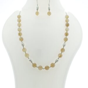 lemon Quartz 10mm Necklace