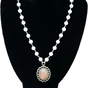 White Quartz Antique Necklace