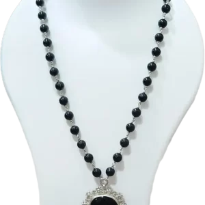 Black Tourmaline Antique Necklace