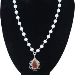 White Quartz Antique Necklace