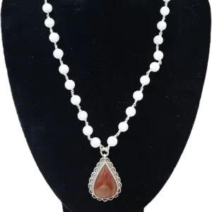 White Quartz Antique Necklace