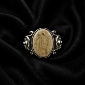 Natural Agate Silver Ring – Handcrafted Statement Gemstone Ring